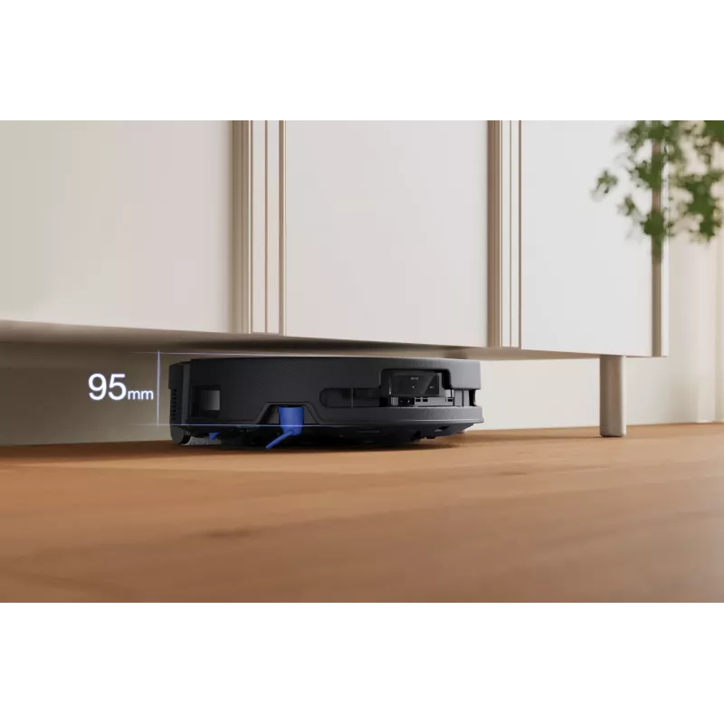 Robotas dulkių siurblys Ecovacs DEEBOT T90 PRO OMNI — becukis 0,25 L dulkių konteineris, 350 min veikimo trukmė, Li‑Ion 4000 mAh, juodas