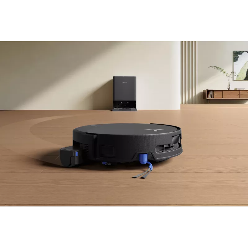 Robotas dulkių siurblys Ecovacs DEEBOT T90 PRO OMNI — becukis 0,25 L dulkių konteineris, 350 min veikimo trukmė, Li‑Ion 4000 mAh, juodas