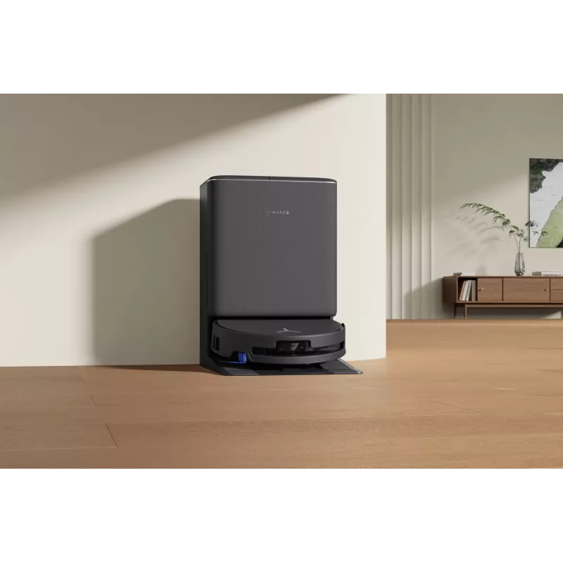 Robotas dulkių siurblys Ecovacs DEEBOT T90 PRO OMNI — becukis 0,25 L dulkių konteineris, 350 min veikimo trukmė, Li‑Ion 4000 mAh, juodas