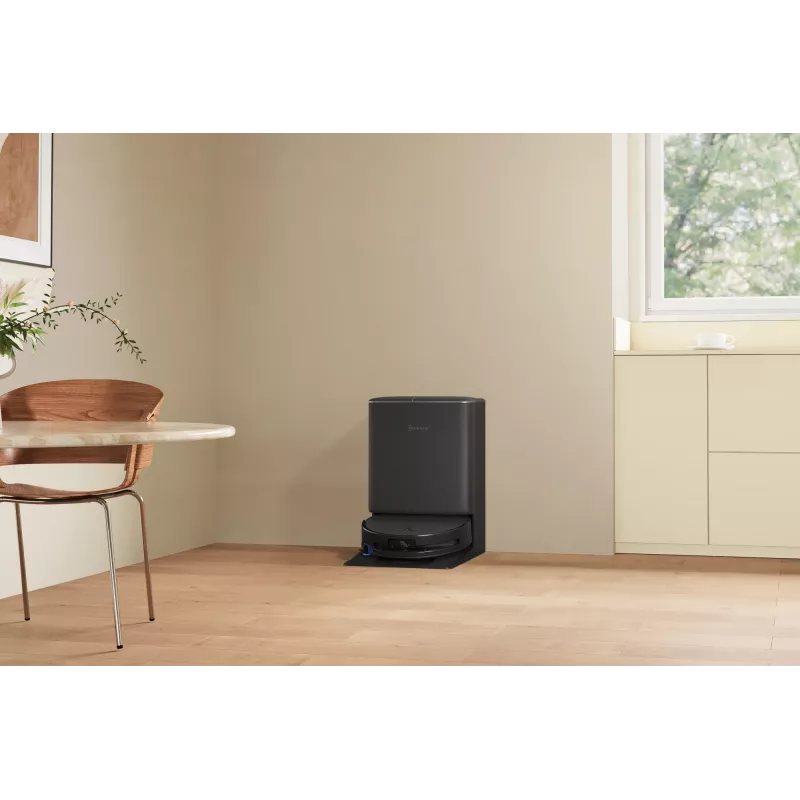 Robotas dulkių siurblys Ecovacs DEEBOT T90 PRO OMNI — becukis 0,25 L dulkių konteineris, 350 min veikimo trukmė, Li‑Ion 4000 mAh, juodas
