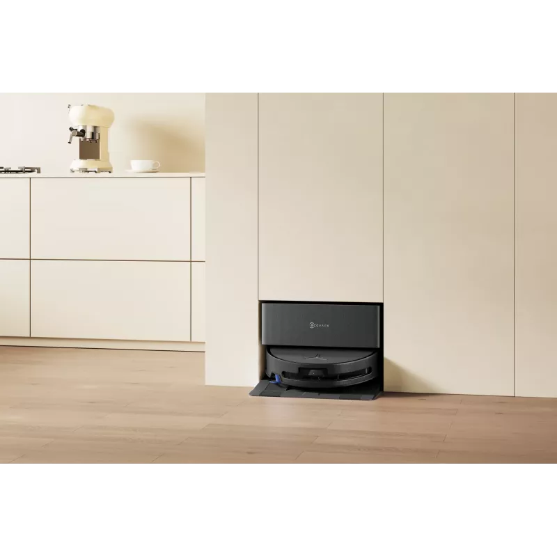 Robotas dulkių siurblys Ecovacs DEEBOT T90 PRO OMNI — becukis 0,25 L dulkių konteineris, 350 min veikimo trukmė, Li‑Ion 4000 mAh, juodas
