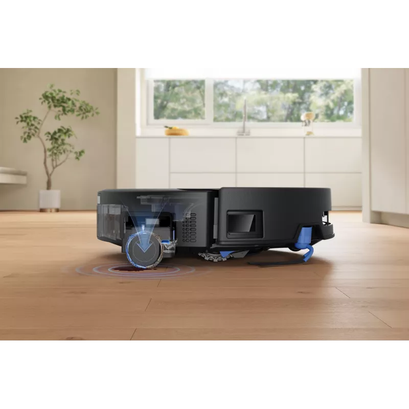 Robotas dulkių siurblys Ecovacs DEEBOT T90 PRO OMNI — becukis 0,25 L dulkių konteineris, 350 min veikimo trukmė, Li‑Ion 4000 mAh, juodas