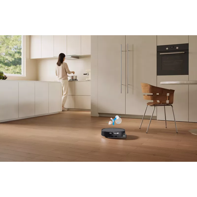 Robotas dulkių siurblys Ecovacs DEEBOT T90 PRO OMNI — becukis 0,25 L dulkių konteineris, 350 min veikimo trukmė, Li‑Ion 4000 mAh, juodas