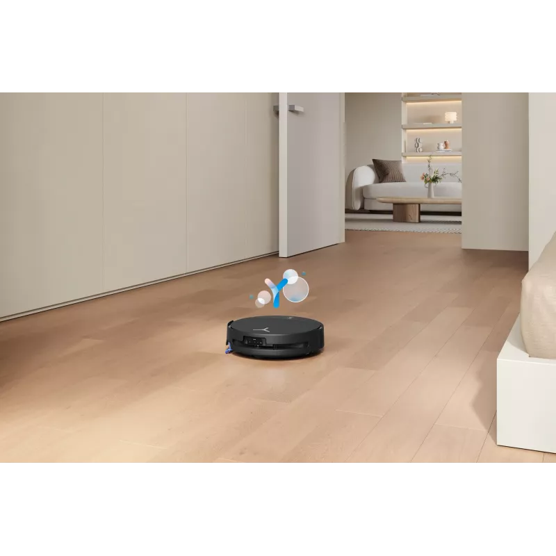 Robotas dulkių siurblys Ecovacs DEEBOT T90 PRO OMNI — becukis 0,25 L dulkių konteineris, 350 min veikimo trukmė, Li‑Ion 4000 mAh, juodas