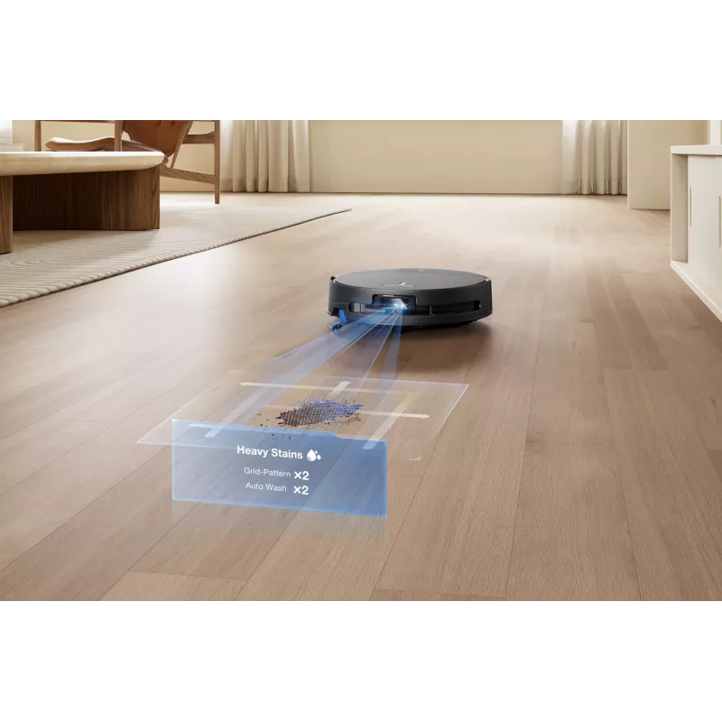 Robotas dulkių siurblys Ecovacs DEEBOT T90 PRO OMNI — becukis 0,25 L dulkių konteineris, 350 min veikimo trukmė, Li‑Ion 4000 mAh, juodas