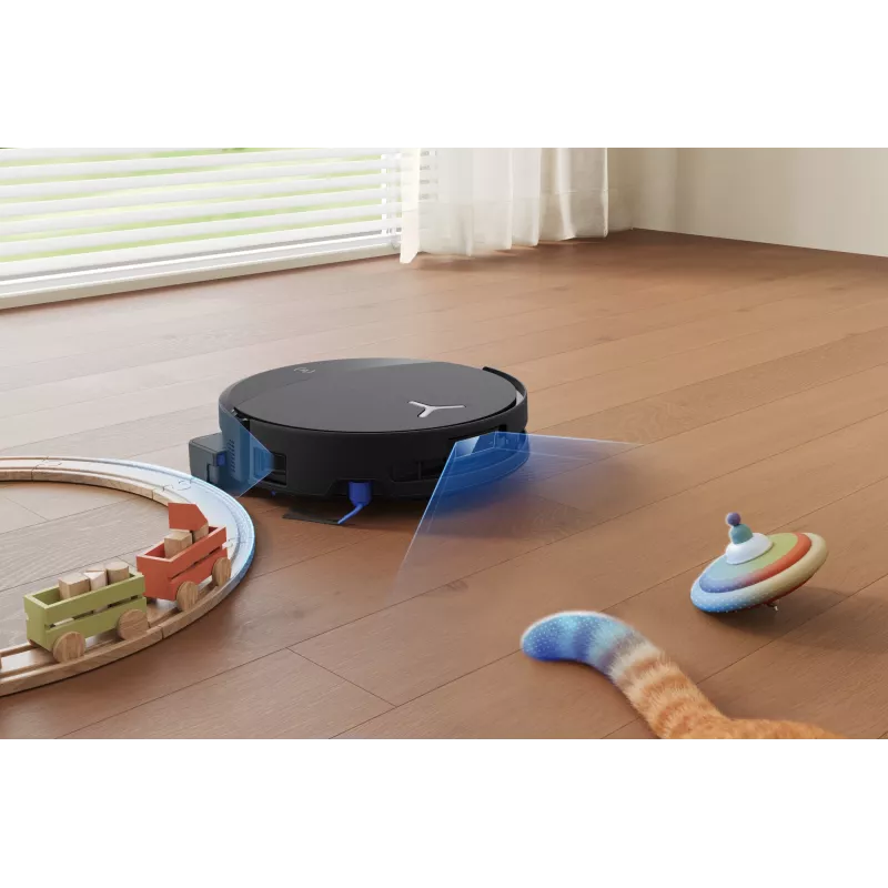 Robotas dulkių siurblys Ecovacs DEEBOT T90 PRO OMNI — becukis 0,25 L dulkių konteineris, 350 min veikimo trukmė, Li‑Ion 4000 mAh, juodas