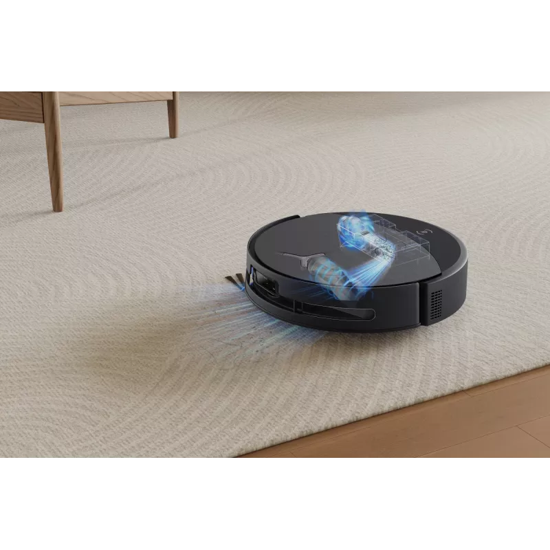 Robotas dulkių siurblys Ecovacs DEEBOT T90 PRO OMNI — becukis 0,25 L dulkių konteineris, 350 min veikimo trukmė, Li‑Ion 4000 mAh, juodas