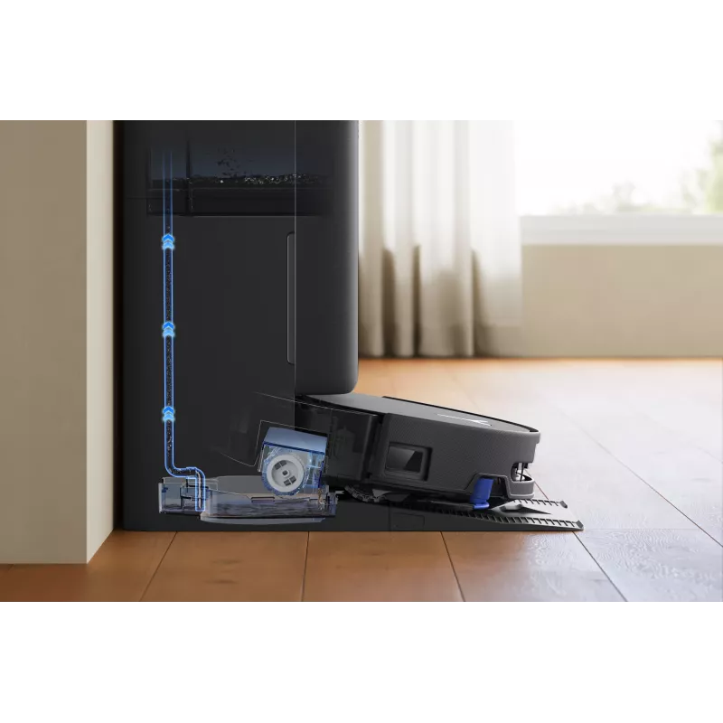 Robotas dulkių siurblys Ecovacs DEEBOT T90 PRO OMNI — becukis 0,25 L dulkių konteineris, 350 min veikimo trukmė, Li‑Ion 4000 mAh, juodas