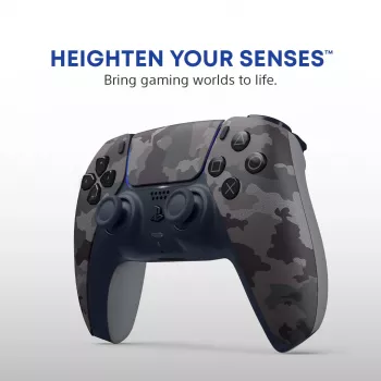 Žaidimų pultelis Sony DualSense v3 Camouflage — Bluetooth/USB, PS5, įmontuota baterija, USB‑C, 160×106×66 mm