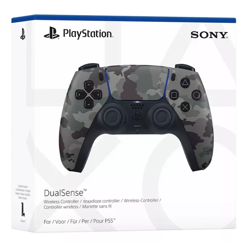 Žaidimų pultelis Sony DualSense v3 Camouflage — Bluetooth/USB, PS5, įmontuota baterija, USB‑C, 160×106×66 mm