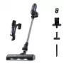 2-in-1 stick vacuum Rowenta RH6A35 — cordless lithium‑ion, 140 W, bagless cyclonic, purple/Sidabrinė, LED brush
