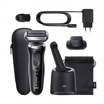 Braun Series 7 71-N7200cc folijos skutiklis su žoliapjove, juodas