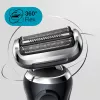 Braun Series 7 71-N7200cc folijos skutiklis su žoliapjove, juodas