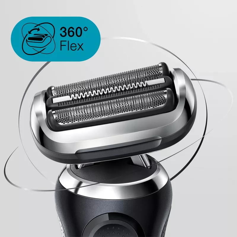 Braun Series 7 71-N7200cc folijos skutiklis su žoliapjove, juodas