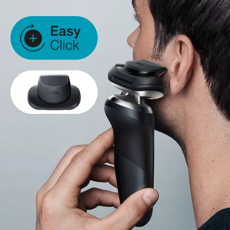 Braun Series 7 71-N7200cc folijos skutiklis su žoliapjove, juodas