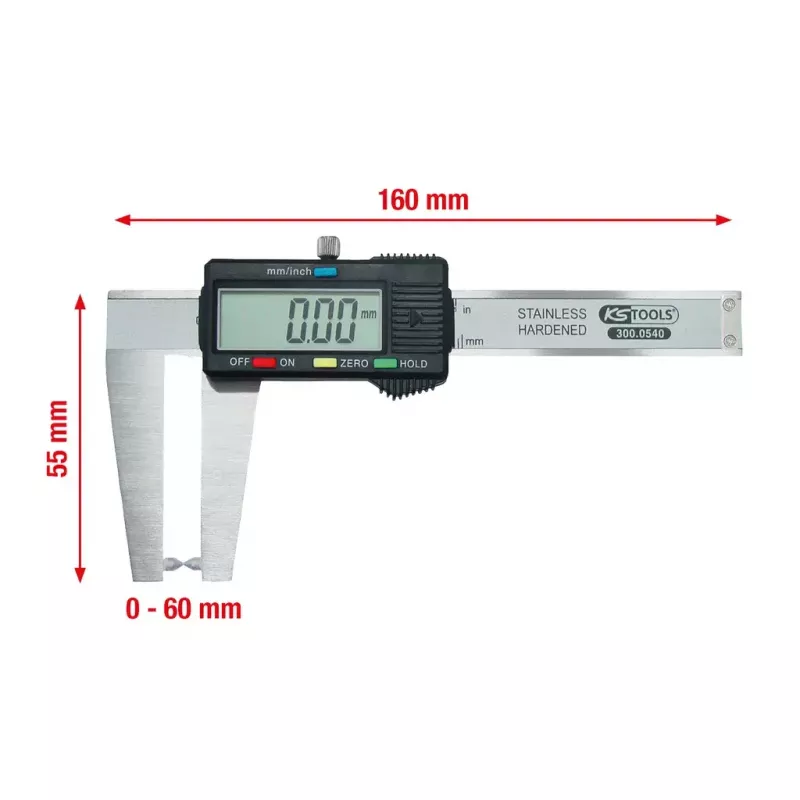 Slankmatis KS Tools 300.0540 Svoris 130 g