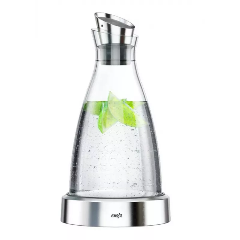 EMSA 505219 grafinas/ąsotis/butelis 1 L Nerūdijantis plienas, Skaidrus
