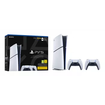 Žaidimų konsolė Sony PlayStation 5 plonas Digital 825 GB SSD, Wi‑Fi, Bluetooth, HDMI 2.1, Balta/Juoda