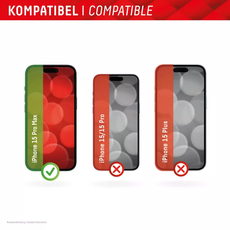 Displex ekrano apsauga + dėklas, skirtas Apple iPhone 15 Pro Max, Eco tvirtinimo rėmelis, atspari įbrėžimams