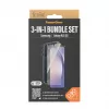 Ekrano apsaugos rinkinys PanzerGlass 3-in-1, skirtas Samsung Galaxy A55 5G — Ultra-Wide Fit, EasyAligner, grūdintas stiklas/PET