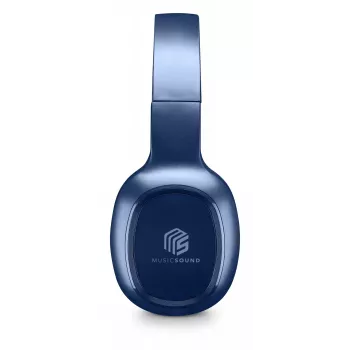 Music Sound Basic Bluetooth ant ausies dedamas ausinių komplektas su nuotolinio valdymo pulteliu ir mikrofonu