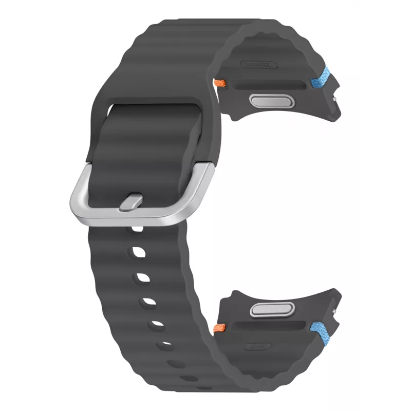 Samsung Sport juosta (S/M) laikrodžiui Galaxy Watch 7, juosta, išmanusis laikrodis, pilka, Samsung, Galaxy Watch7/Watch6/Watch5 Pro/Watch4, guma