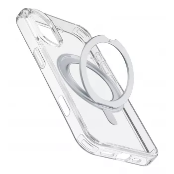 Cellularline Spin Mag - iPhone 16 dėklas su pasukamu žiedo laikikliu, suderinamas su MagSafe ekosistema