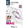 Cellularline Spin Mag - iPhone 16 dėklas su pasukamu žiedo laikikliu, suderinamas su MagSafe ekosistema