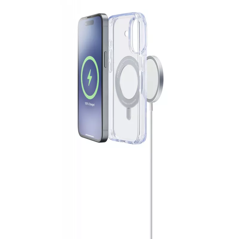 Cellularline Spin Mag - iPhone 16 dėklas su pasukamu žiedo laikikliu, suderinamas su MagSafe ekosistema