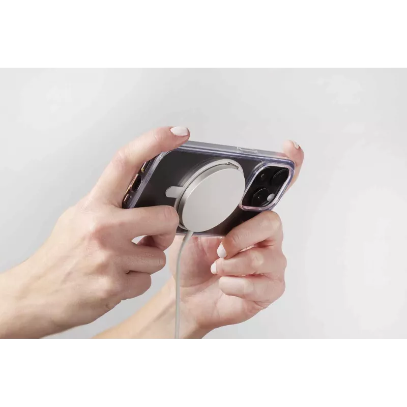 Cellularline Spin Mag - iPhone 16 dėklas su pasukamu žiedo laikikliu, suderinamas su MagSafe ekosistema