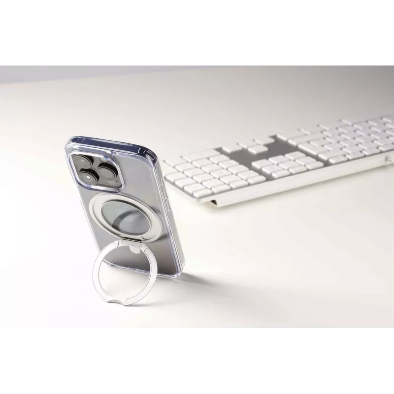Cellularline Spin Mag - iPhone 16 dėklas su pasukamu žiedo laikikliu, suderinamas su MagSafe ekosistema
