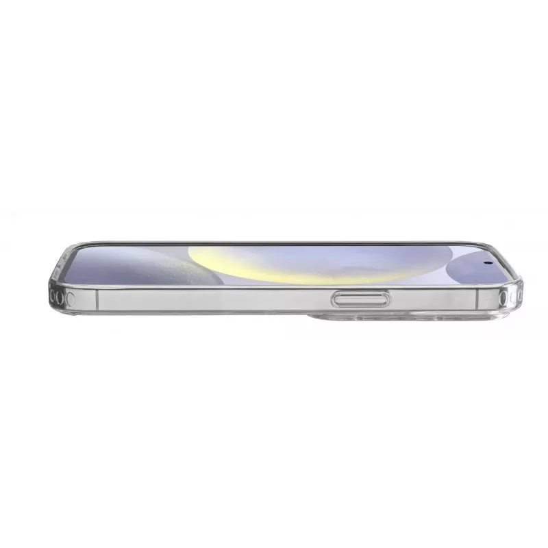 Cellularline Clear Protect - Galaxy S25 kietas dėklas su guminiais kraštais