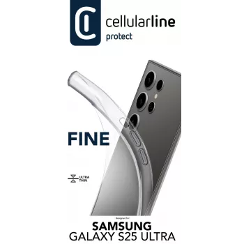 Cellularline Fine - Galaxy S25 Ultra, Dėklas, Samsung, Galaxy S25 Ultra, 17,3 cm (6,8 colių), Skaidrus