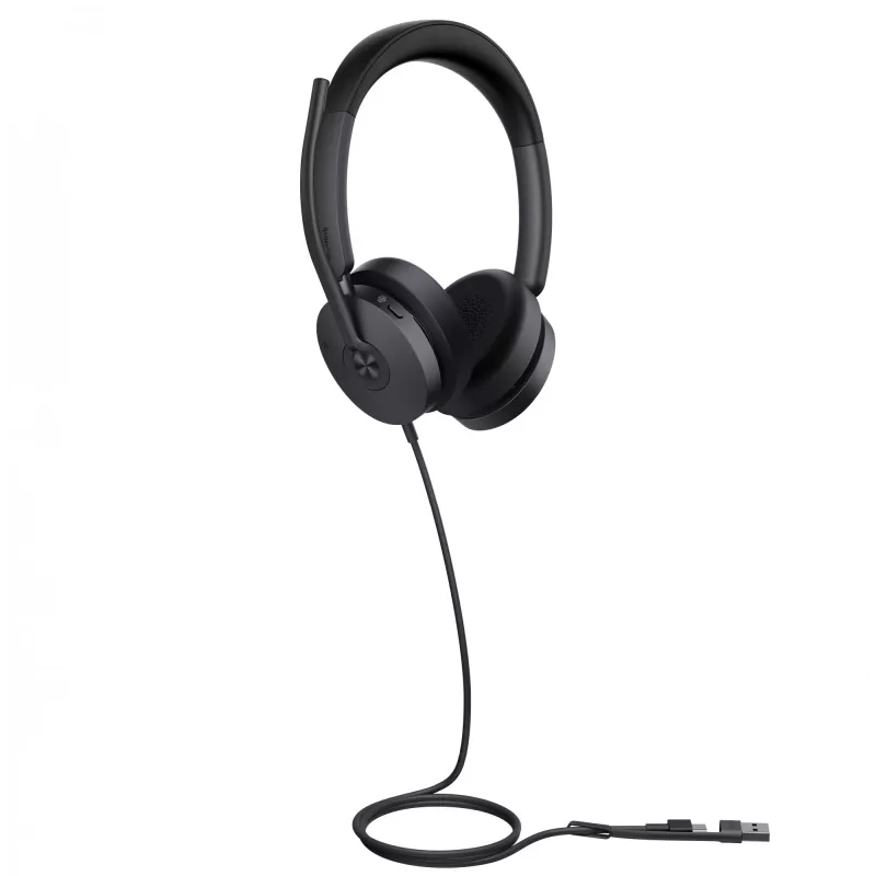 Ausinės Yealink UH48 Dual Teams USB-C/A laidinės 20-20000 Hz juodos