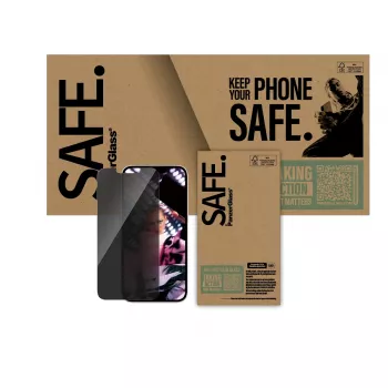 PanzerGlass SAFE. by ® privatumo ekrano apsauga iPhone 17e | 16e | 14 | 13 | 13 Pro | Ultra-Wide Fit