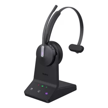Belaidės mono ausinės Yealink WH64 Teams – Bluetooth, viršaus, nuo 20 iki 20000 Hz, 150 m diapazonas, juodos