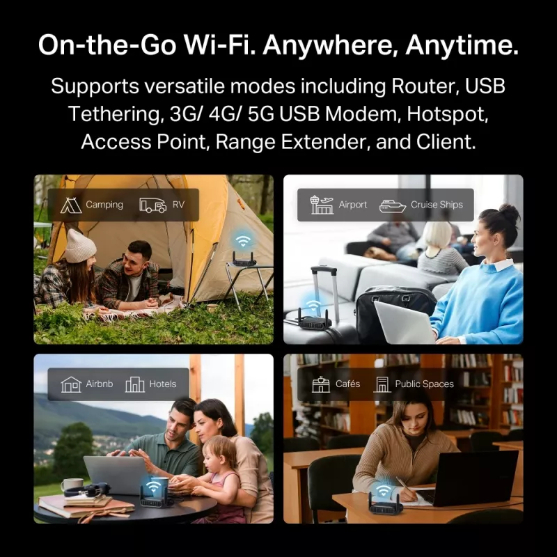 TP-Link BE3600 Wi-Fi 7 belaidis maršrutizatorius 2.5 Gigabit Ethernet Dviejų juostų (2.4 GHz / 5 GHz) Juodas