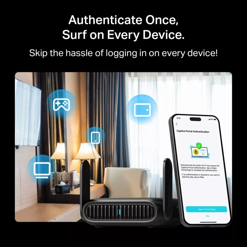 TP-Link BE3600 Wi-Fi 7 belaidis maršrutizatorius 2.5 Gigabit Ethernet Dviejų juostų (2.4 GHz / 5 GHz) Juodas