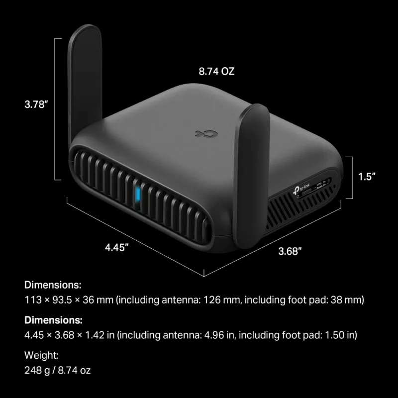 TP-Link BE3600 Wi-Fi 7 belaidis maršrutizatorius 2.5 Gigabit Ethernet Dviejų juostų (2.4 GHz / 5 GHz) Juodas