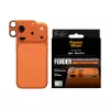 Kameros apsauga PanzerGlass Fender, skirta iPhone 17 Pro — silikoninė, Cosmic Oranžinė, atspari įbrėžimams ir smūgiams
