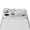 PanzerGlass Fender kameros apsauga, skirta iPhone 17 Pro Max — silikoninė, sidabrinė, atspari įbrėžimams ir smūgiams