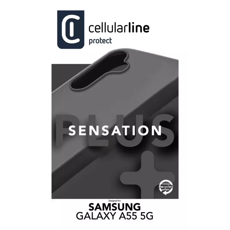 “Cellularline Sensation+” - “Galaxy A55 5G” minkštos lytėjimo silikono dėklas