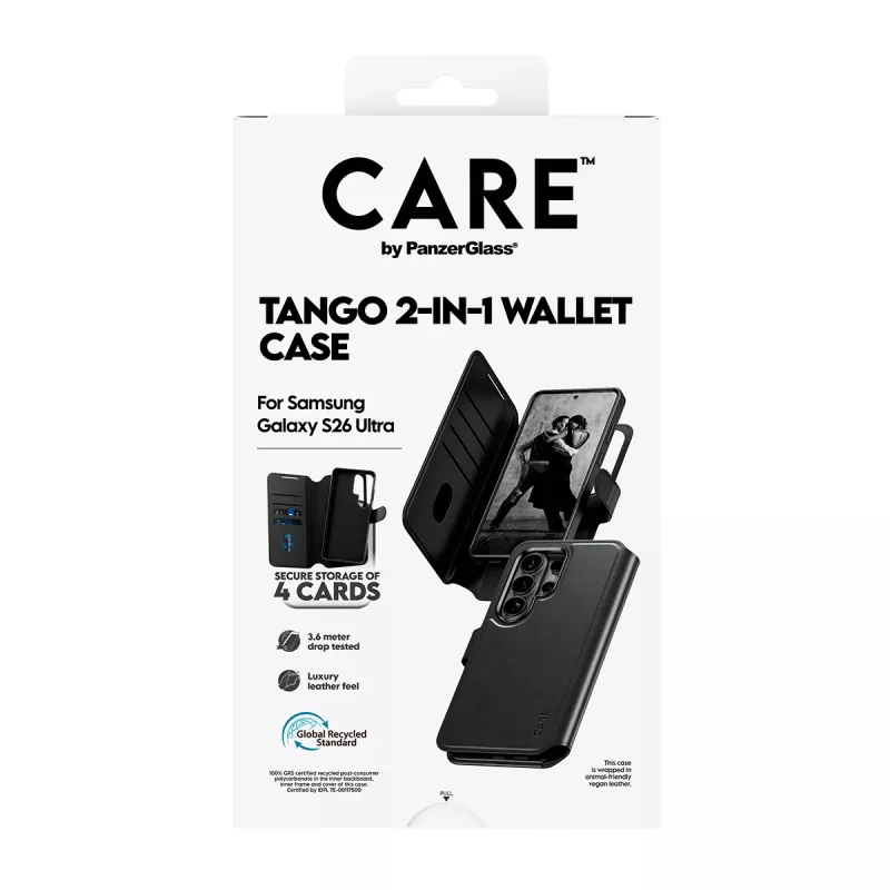 PanzerGlass CARE™ by ® Tango 2-in-1 dėklas-piniginė su Qi Samsung Galaxy S26 Ultra