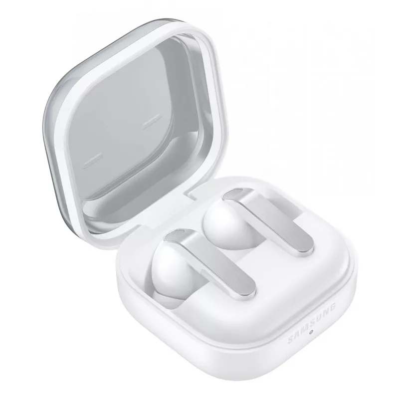 Samsung Galaxy Buds4 Pro ausinės belaidės į ausis įdedamos skambučiams/muzikai baltos