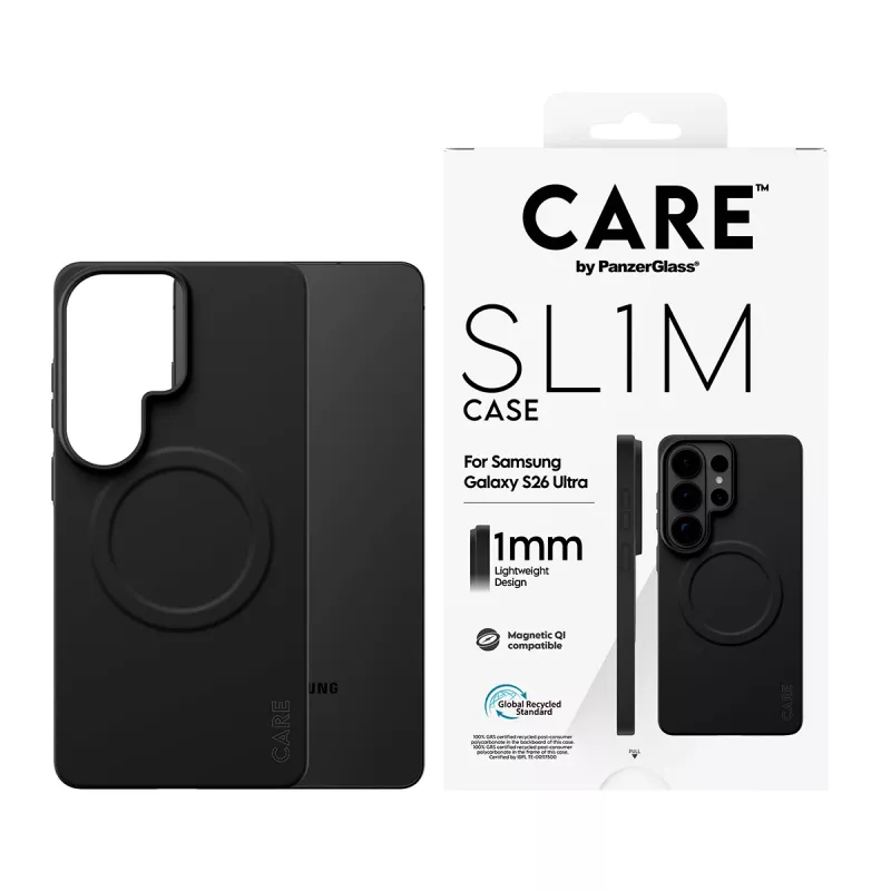 Apsauginis PanzerGlass CARE SL1M dėklas Samsung Galaxy S26 Ultra, juodas