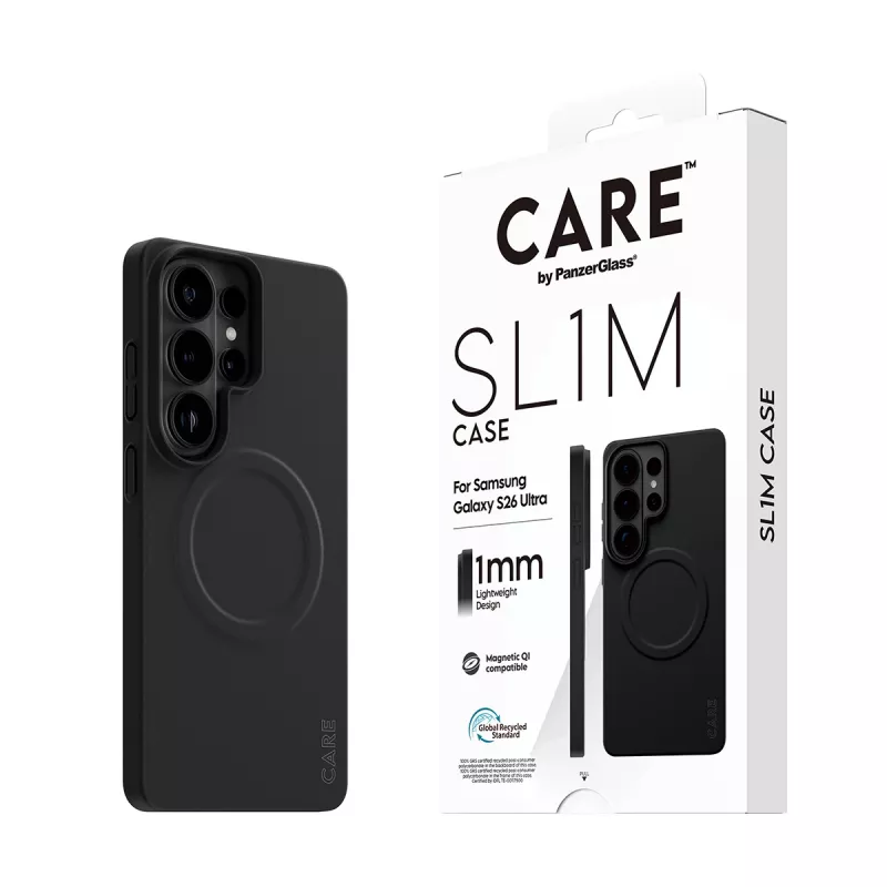 Apsauginis PanzerGlass CARE SL1M dėklas Samsung Galaxy S26 Ultra, juodas