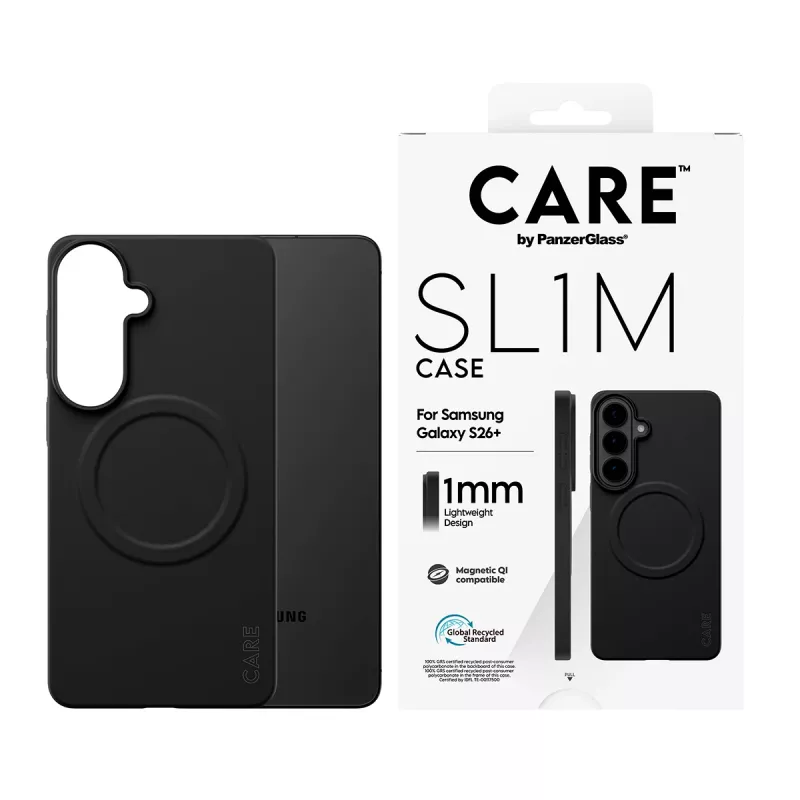 Apsauginis PanzerGlass CARE SL1M dėklas Samsung Galaxy S26+, juodas (CR06231)