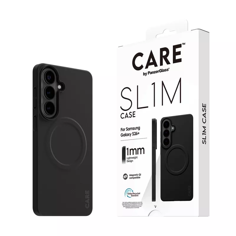 Apsauginis PanzerGlass CARE SL1M dėklas Samsung Galaxy S26+, juodas (CR06231)