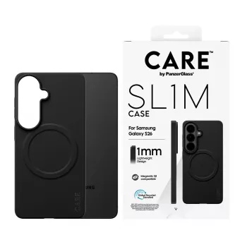 Apsauginis PanzerGlass CARE SL1M dėklas, skirtas Samsung Galaxy S26, juodas
