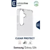 Cellularline Clear Protect - Galaxy S26 kietas dėklas su guminiais kraštais